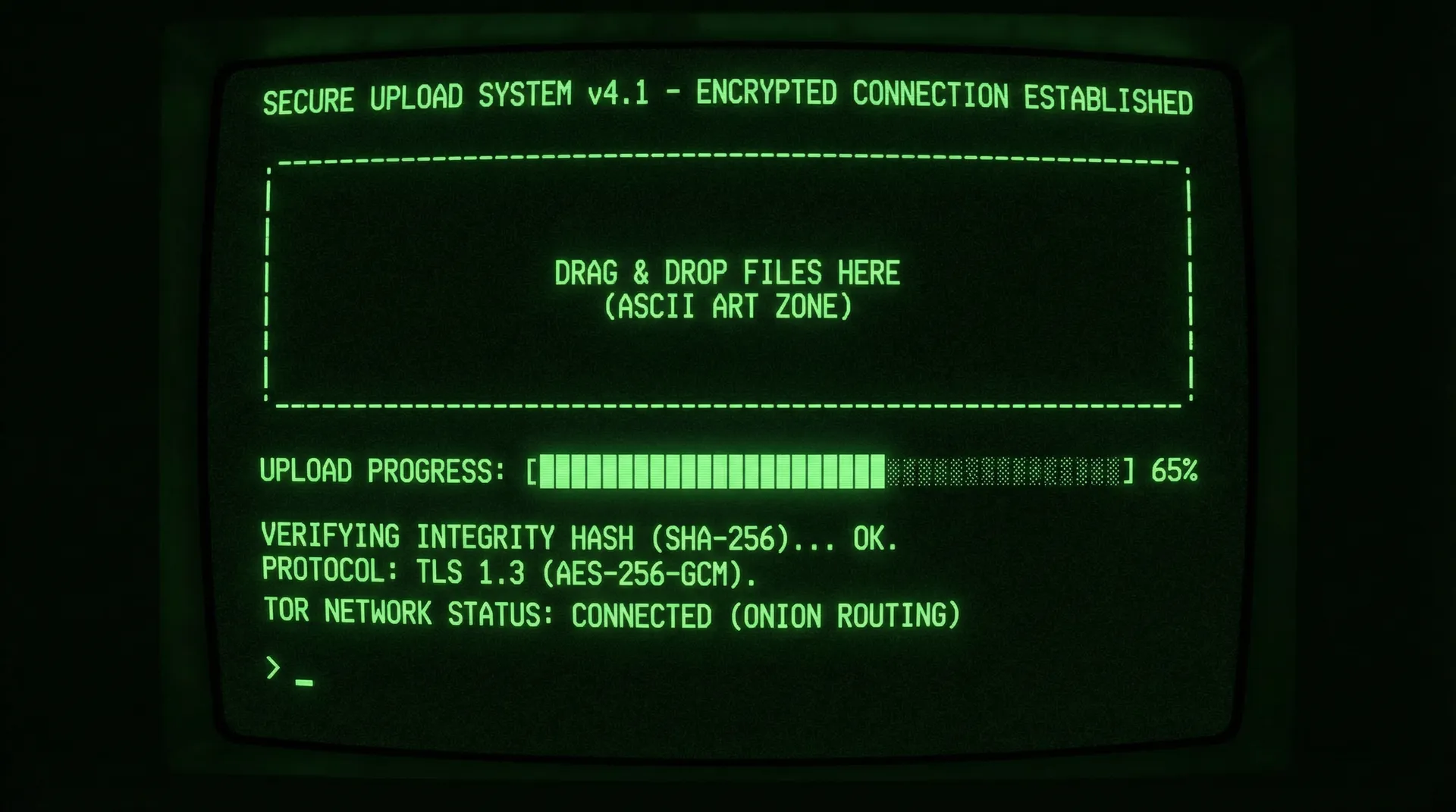 9吃瓜 安全加密上传系统界面截图